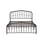Platform Metal Bed Frame with Headboard, Iron Slat Support
