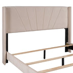 Velvet Upholstered Platform Bed