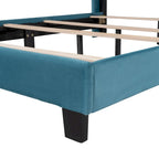 Velvet Upholstered Platform Bed