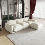 103 L-Shaped Sectional Sofa, Minimalist Chenille Modular 4-Seat Couch Sectionals with Reversible Chaise Ottoman