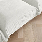 103 L-Shaped Sectional Sofa, Minimalist Chenille Modular 4-Seat Couch Sectionals with Reversible Chaise Ottoman