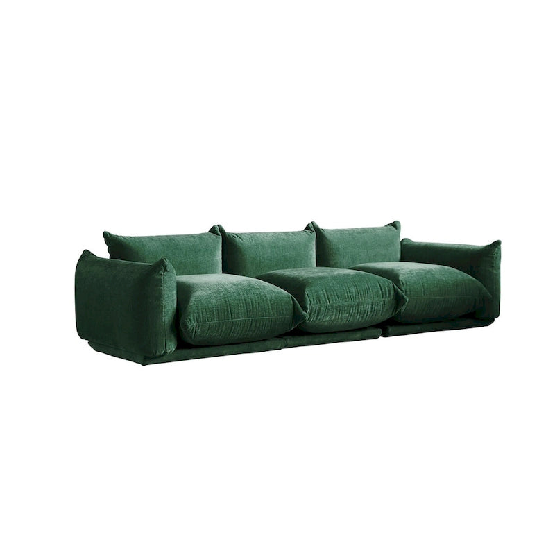 103 L-Shaped Sectional Sofa, Minimalist Chenille Modular 4-Seat Couch Sectionals with Reversible Chaise Ottoman