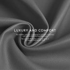 Faux Leather Manual Reclining Livingroom Sofa with Dropdown Table and Console