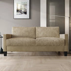 Corduroy Mid-Century Modern Velvet Upholstered Living Room Sofa
