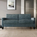 Corduroy Mid-Century Modern Velvet Upholstered Living Room Sofa