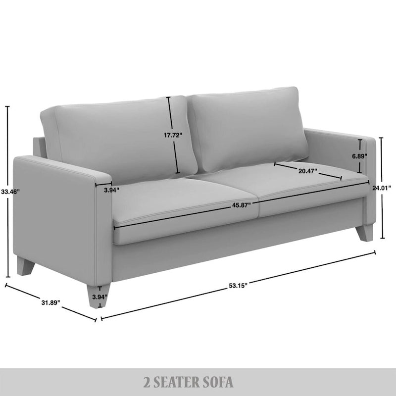 Corduroy Mid-Century Modern Velvet Upholstered Living Room Sofa