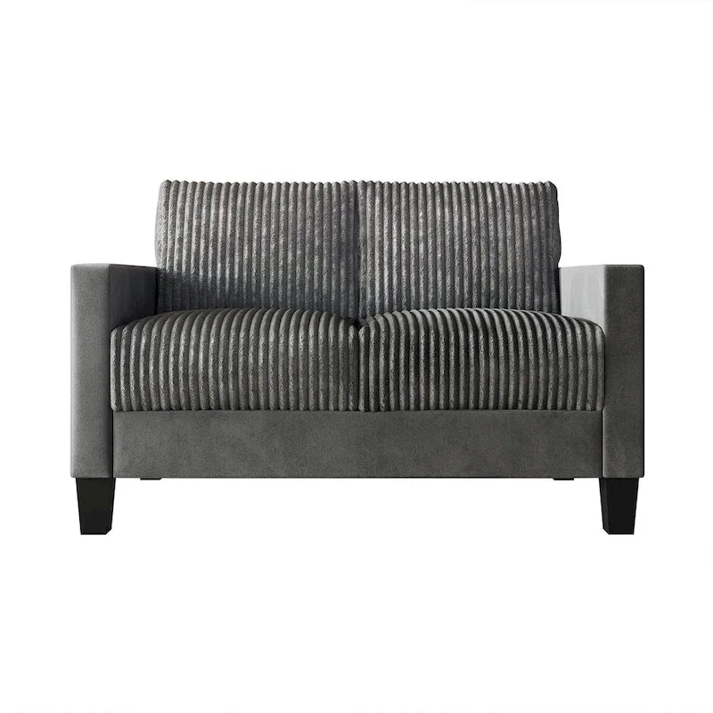 Corduroy Mid-Century Modern Velvet Upholstered Living Room Sofa