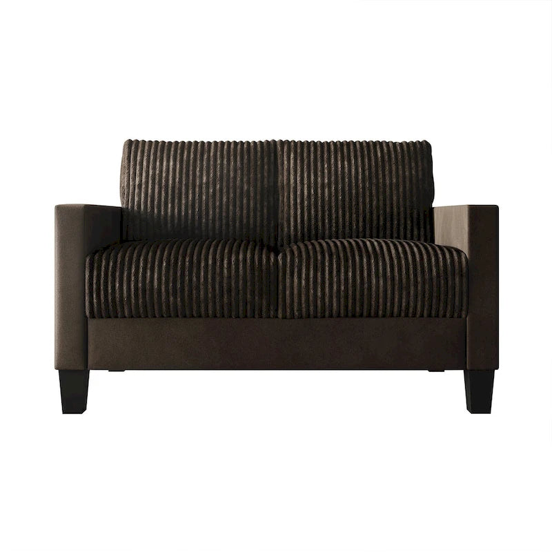 Corduroy Mid-Century Modern Velvet Upholstered Living Room Sofa