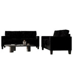 Corduroy Mid-Century Modern Velvet Upholstered Living Room Sofa