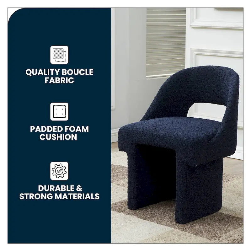Boucle Modern Elegant Upholstered Accent Chair