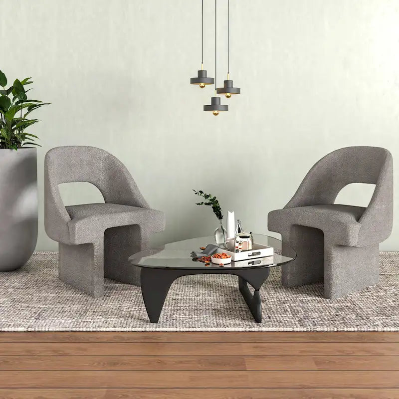 Boucle Modern Elegant Upholstered Accent Chair