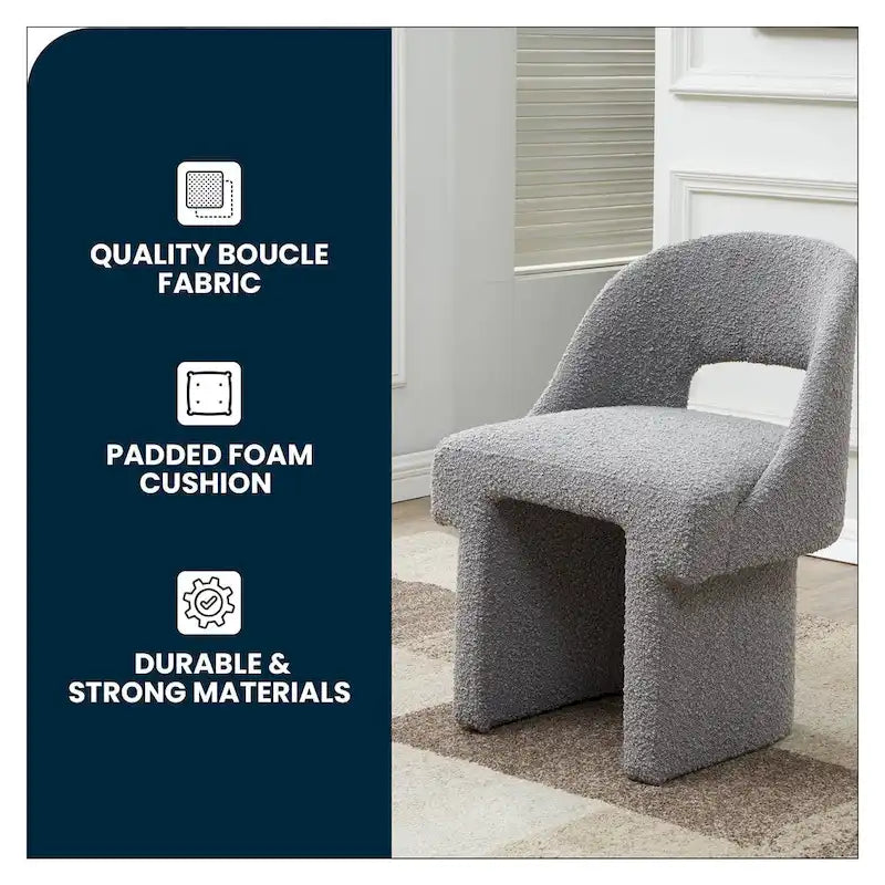 Boucle Modern Elegant Upholstered Accent Chair