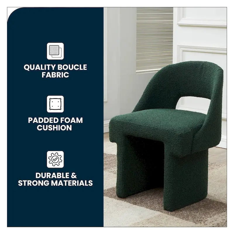 Boucle Modern Elegant Upholstered Accent Chair