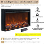70 Modern Luxury Fireplace TV Stand, Entertainment Center, TV Console