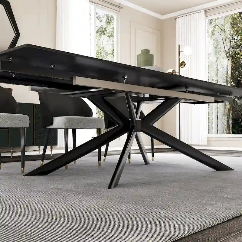 110.24 Extendable Rectangular Sintered Stone Dining Table - 78.74 to 110.24