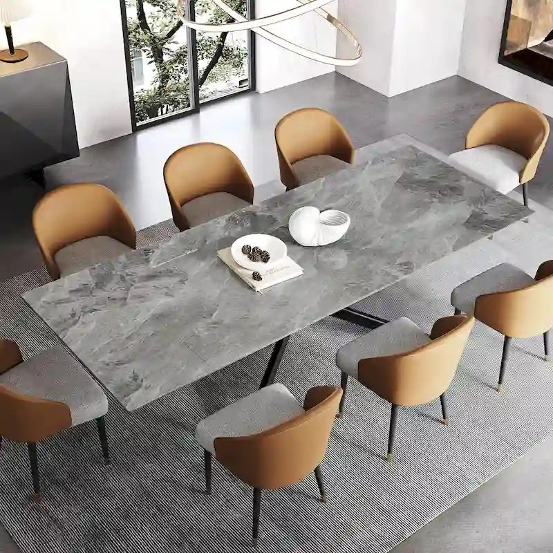 110.24 Extendable Rectangular Sintered Stone Dining Table - 78.74 to 110.24