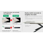 110.24 Extendable Rectangular Sintered Stone Dining Table - 78.74 to 110.24