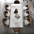 110.24 Extendable Rectangular Sintered Stone Dining Table - 78.74 to 110.24
