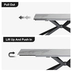 110.24 Extendable Rectangular Sintered Stone Dining Table - 78.74 to 110.24