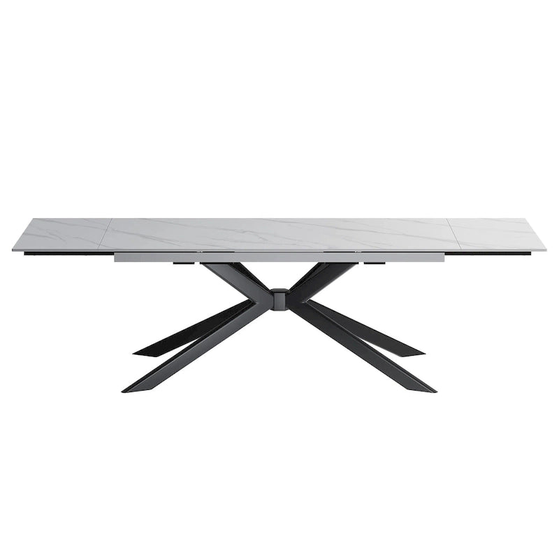 110.24 Extendable Rectangular Sintered Stone Dining Table - 78.74 to 110.24