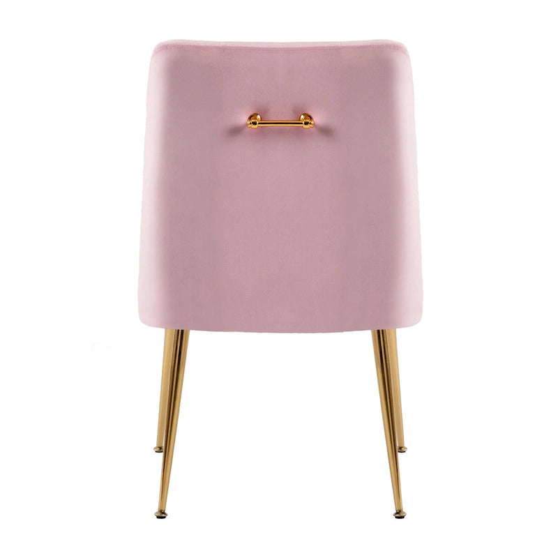 Mid-Century Modern Velvet Dining Chair, Upholstered Parsons Chair