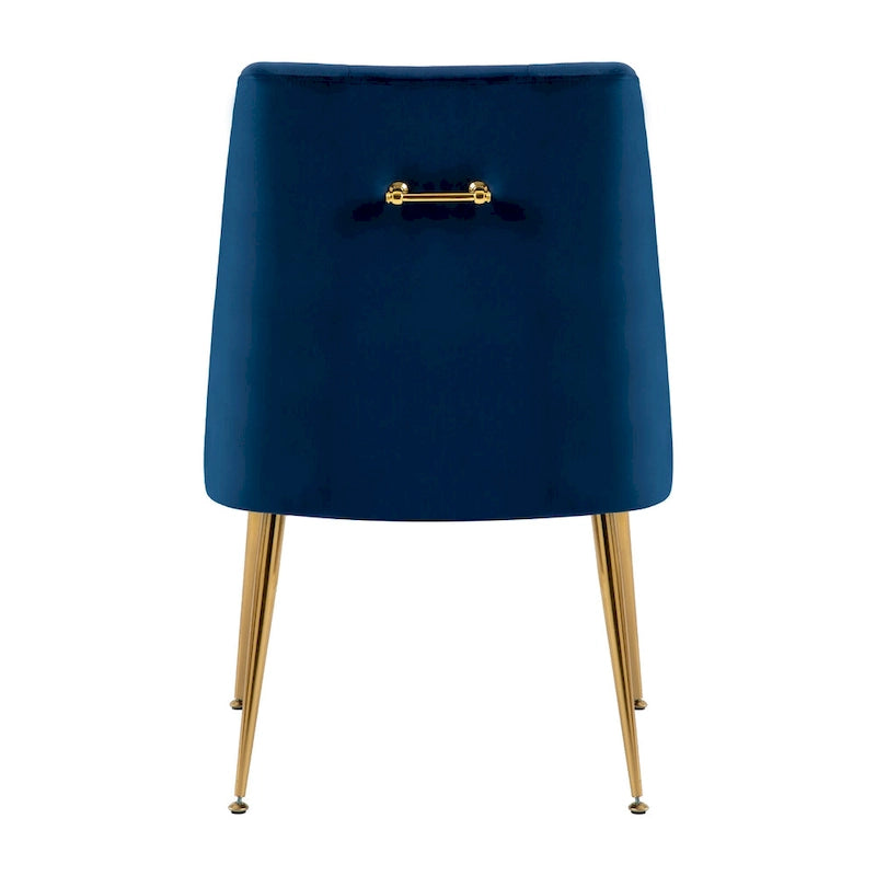 Mid-Century Modern Velvet Dining Chair, Upholstered Parsons Chair
