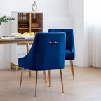 Mid-Century Modern Velvet Dining Chair, Upholstered Parsons Chair