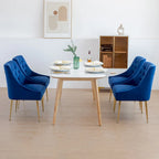 Mid-Century Modern Velvet Dining Chair, Upholstered Parsons Chair