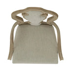 Weathered Bisque Splat Back Upholstered Arm Chair