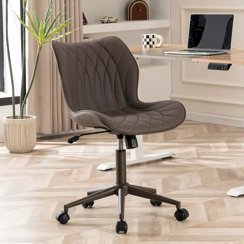 Swivel Armless Desk Chair Office Chairs Makeup Vanity Chair