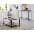 Home Imports Emporium Meghan 3 Piece Metal Coffee Table Set - Natural, Black
