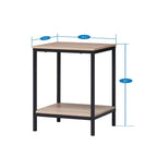 Home Imports Emporium Meghan 3 Piece Metal Coffee Table Set - Natural, Black