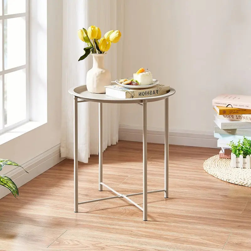 Folding Round TV Tray Tables