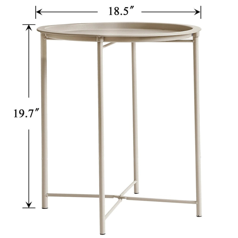 Folding Round TV Tray Tables