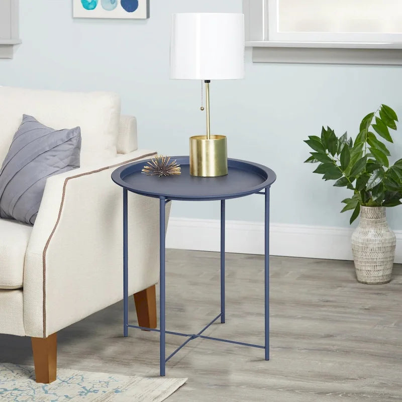 Folding Round TV Tray Tables