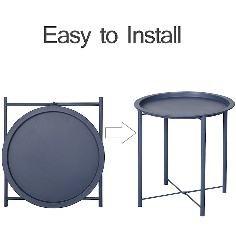 Folding Round TV Tray Tables