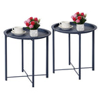 Folding Round TV Tray Tables