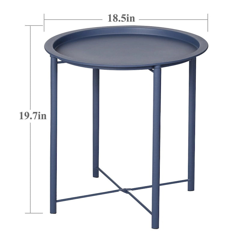 Folding Round TV Tray Tables