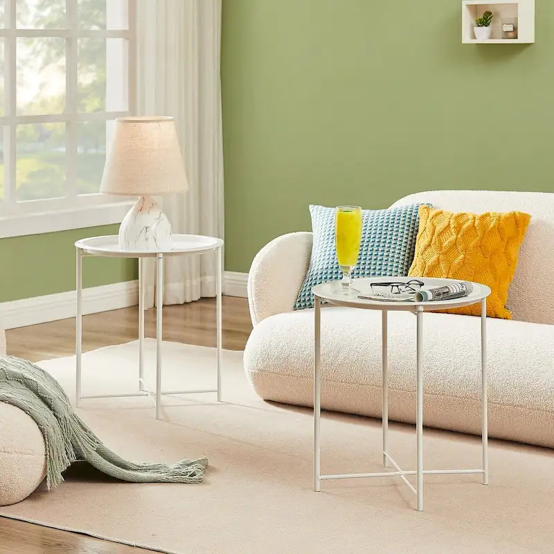 Folding Round TV Tray Tables