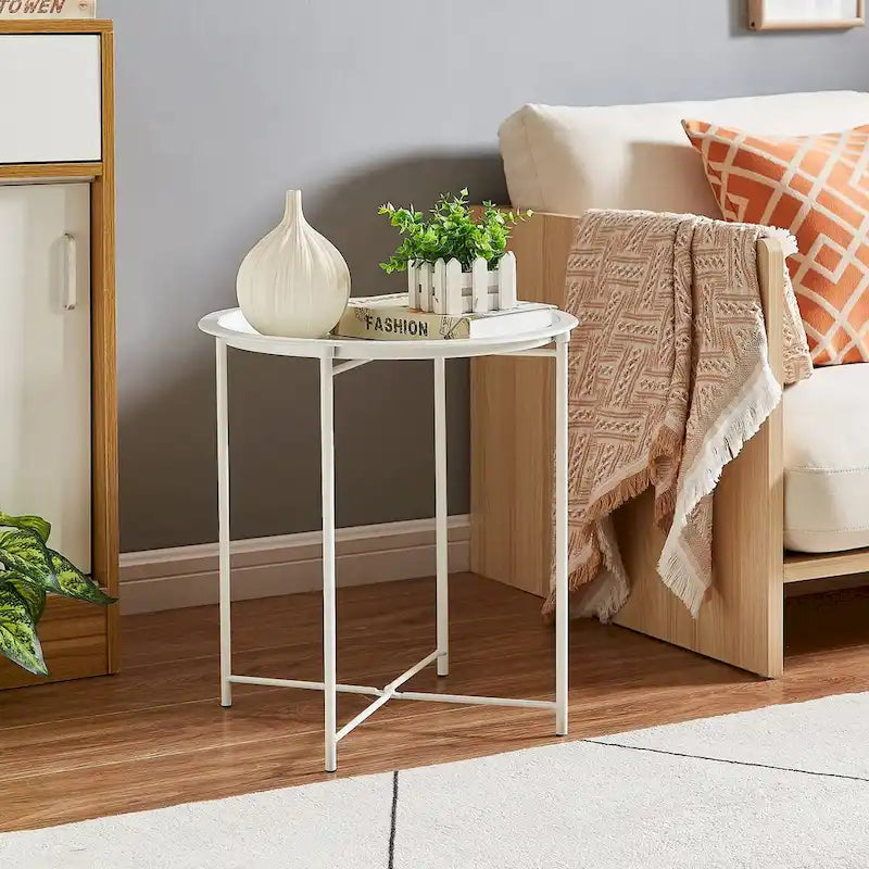 Folding Round TV Tray Tables