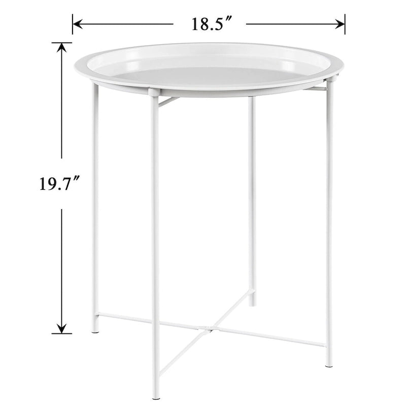 Folding Round TV Tray Tables