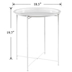 Folding Round TV Tray Tables