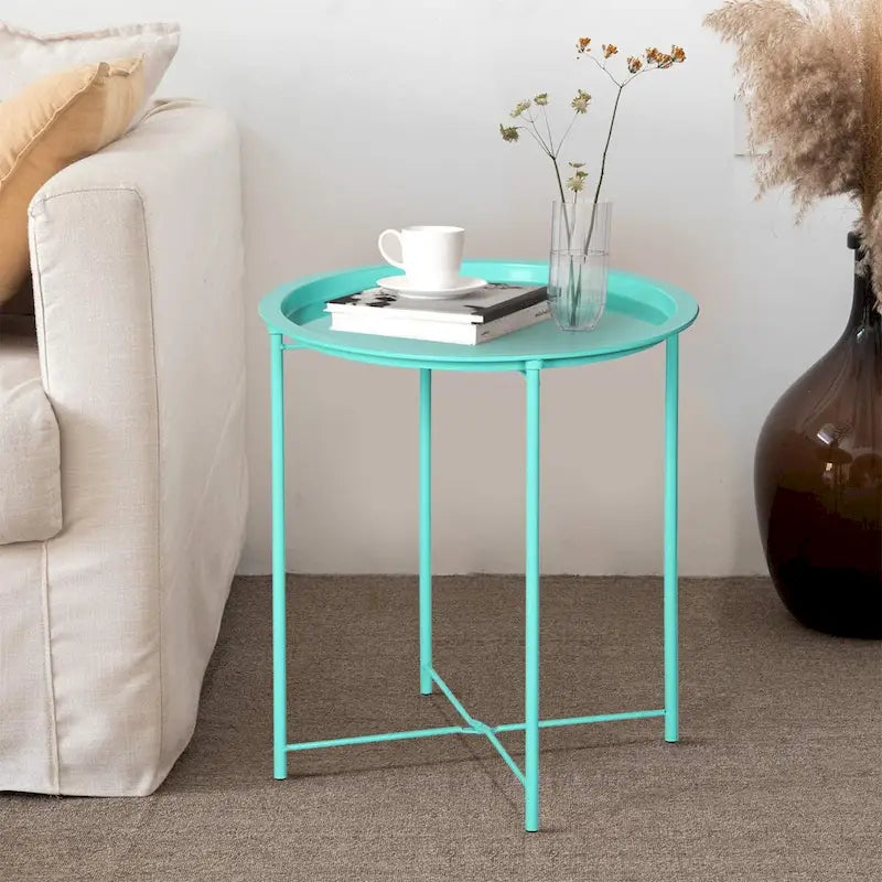Folding Round TV Tray Tables