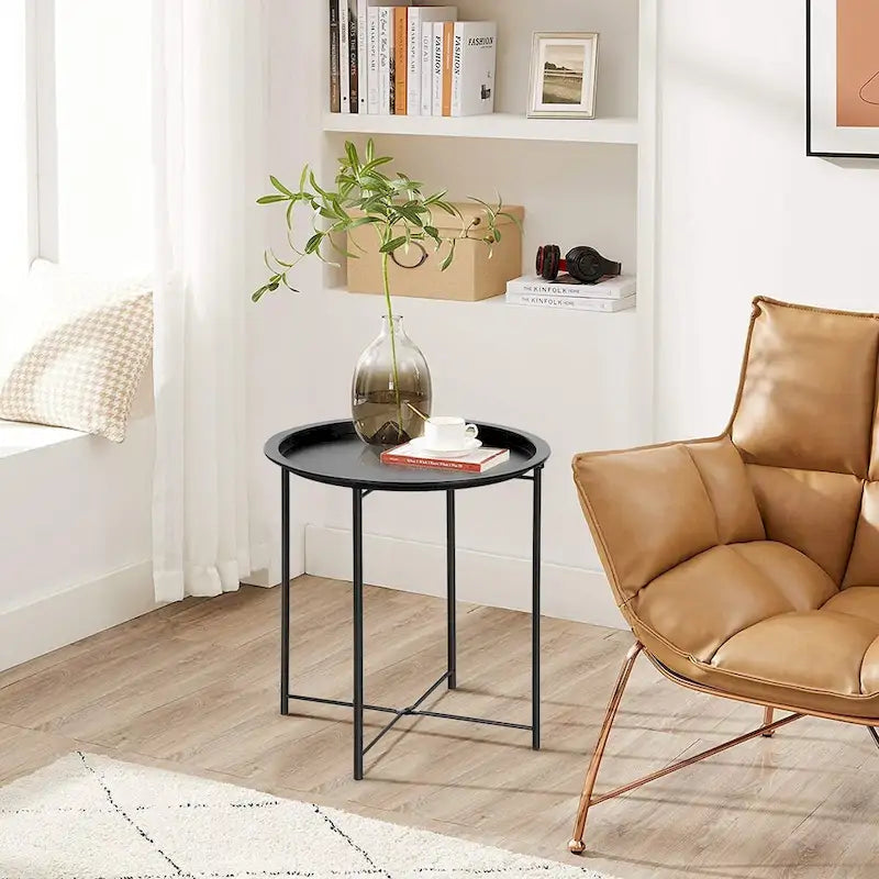 Folding Round TV Tray Tables