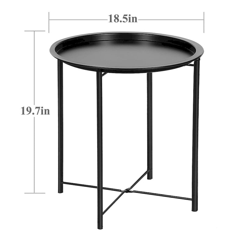 Folding Round TV Tray Tables
