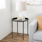 Folding Round TV Tray Tables