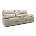 79 Leather Power Reclining Loveseat with Console