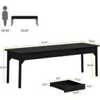 78.7 Inches Extra Long Computer Desk, Two Person Desk for Home Office