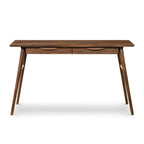 Poly & Bark Etta Office Desk - Solid Wood with Two Softclose Drawers