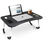 Nestl Adjustable Laptop Bed Tray Table - Portable Lap Desk with Foldable Legs - Space Saving Lapdesk